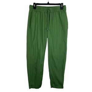 J. Crew Factory | Green Pull On Cuffed Ankle Pants